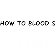 how to blood sugar
