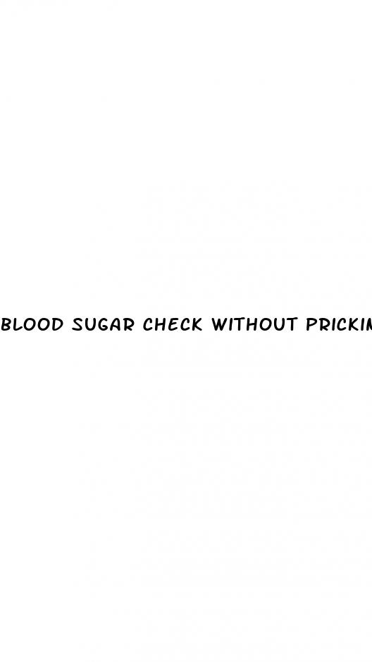 blood sugar check without pricking