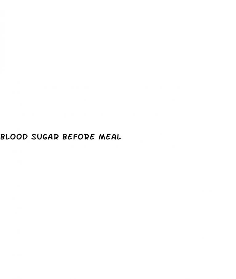 blood sugar before meal