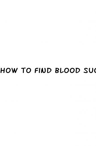 how to find blood sugar level