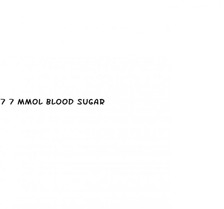 7 7 mmol blood sugar