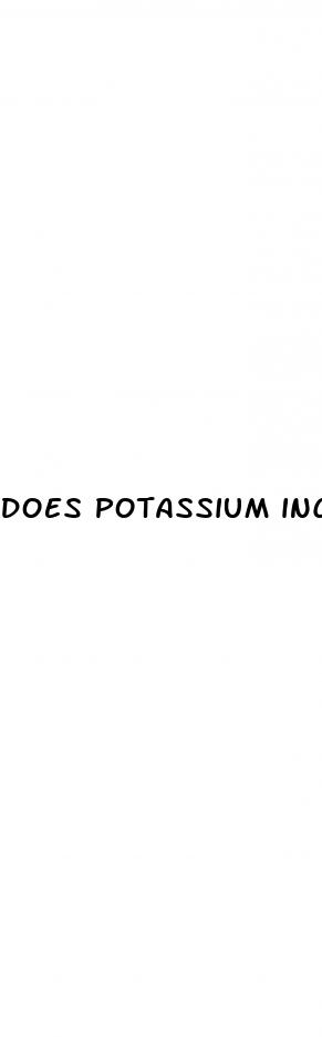 does potassium increase blood sugar