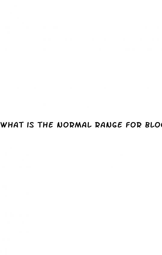 what is the normal range for blood sugar in adults