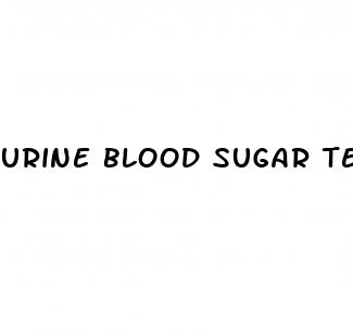 urine blood sugar test