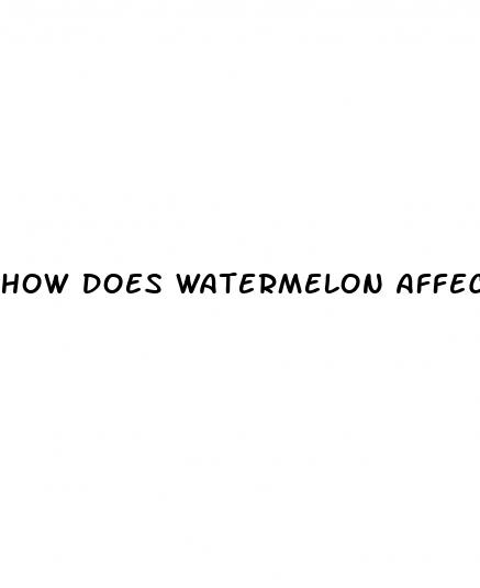how does watermelon affect your blood sugar