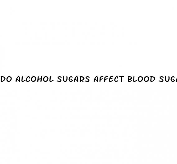 do alcohol sugars affect blood sugar