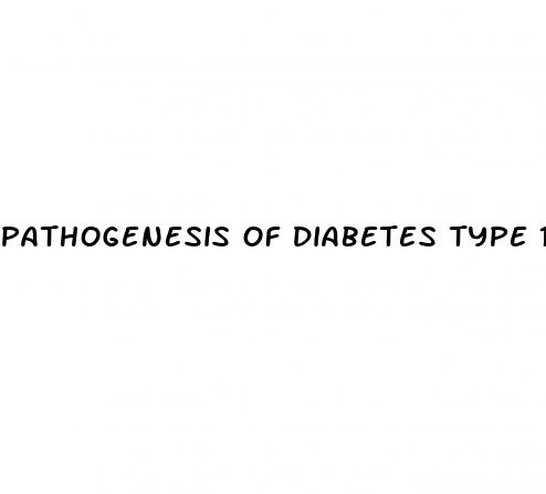 pathogenesis of diabetes type 1