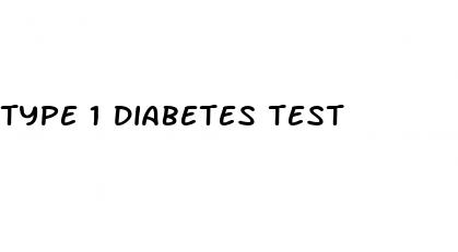 type 1 diabetes test