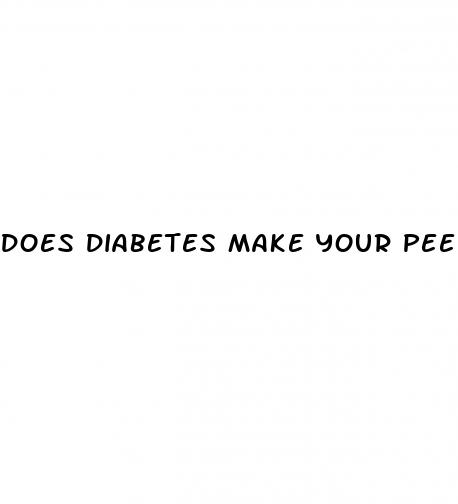 does diabetes make your pee smell