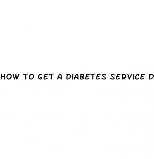 how to get a diabetes service dog