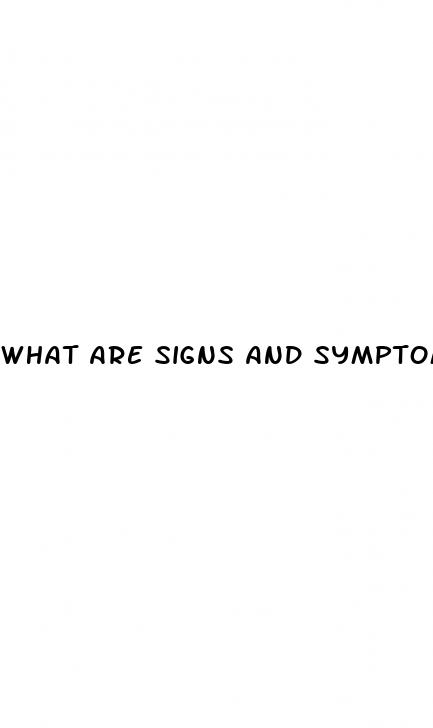 what are signs and symptoms of diabetes type 1