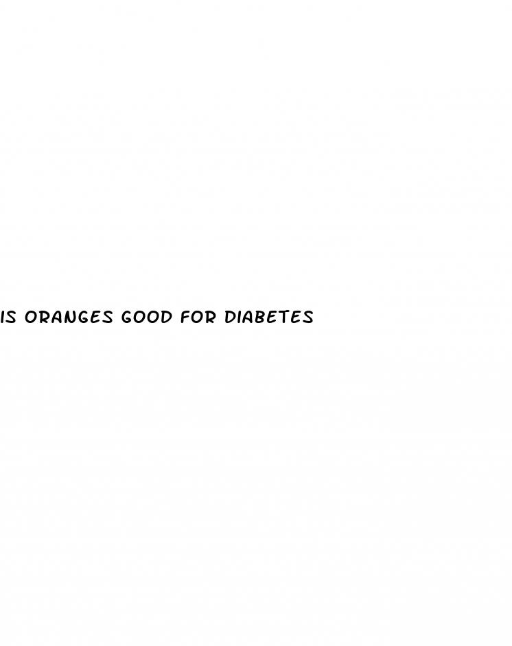 is oranges good for diabetes