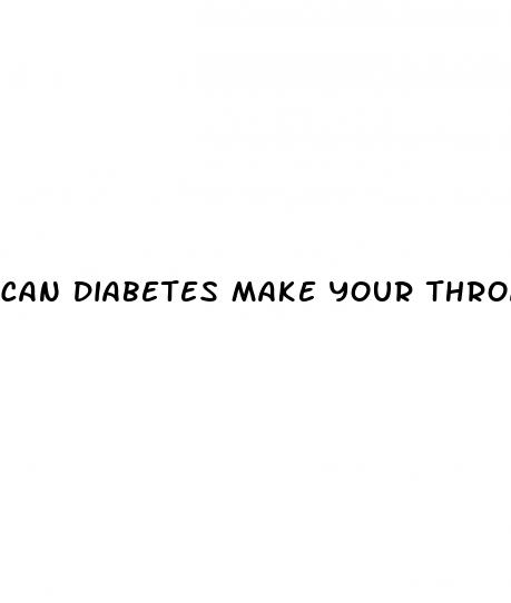 can diabetes make your throat hurt
