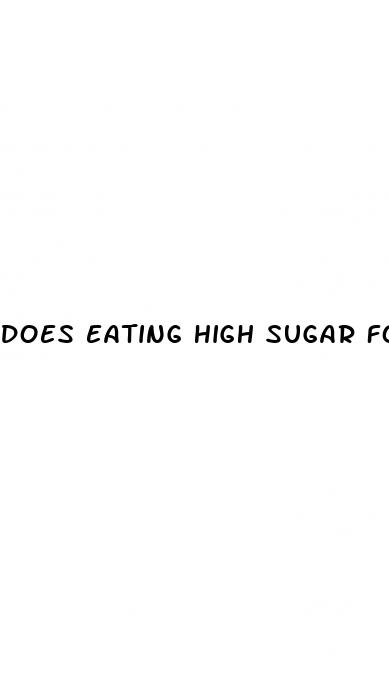 does eating high sugar foods cause diabetes