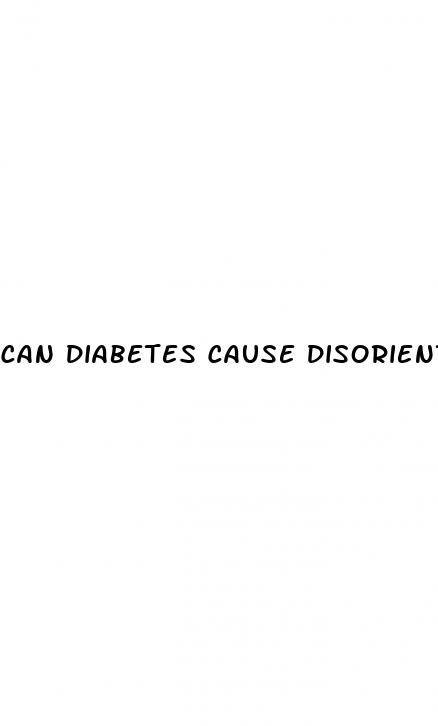 can diabetes cause disorientation