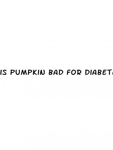 is pumpkin bad for diabetes