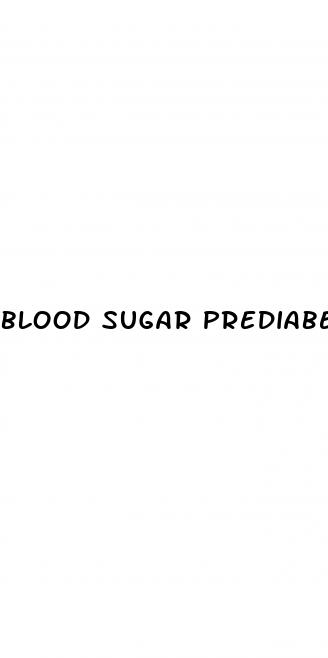 blood sugar prediabetes range