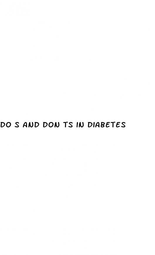 do s and don ts in diabetes