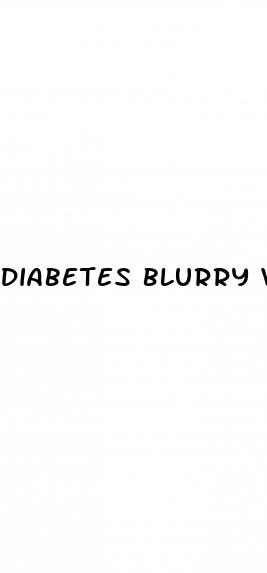 diabetes blurry vision low blood sugar