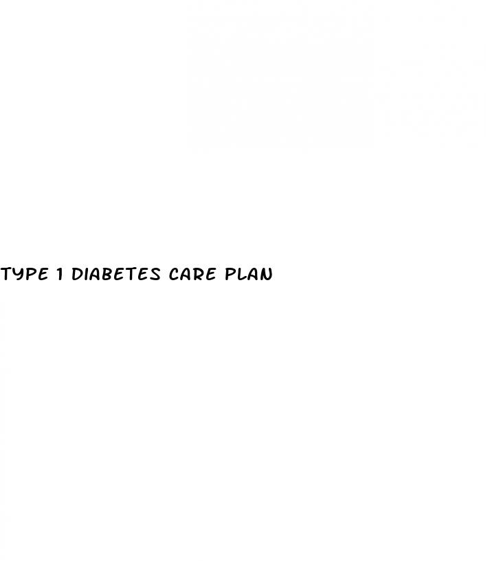 type 1 diabetes care plan
