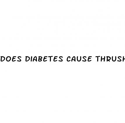 does diabetes cause thrush