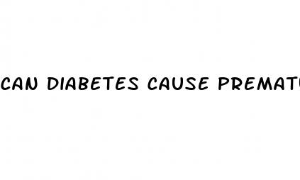 can diabetes cause premature ejaculation