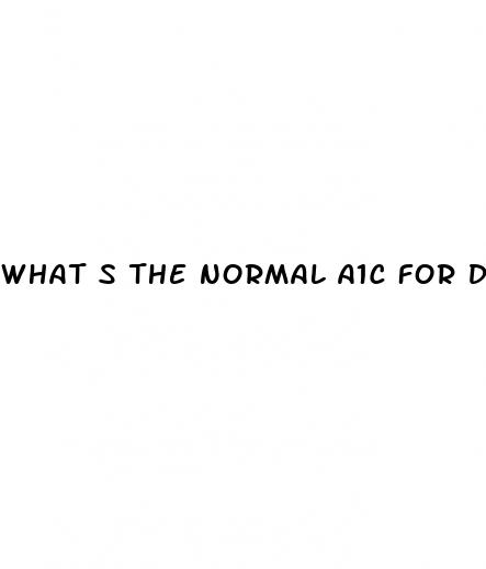 what s the normal a1c for diabetes