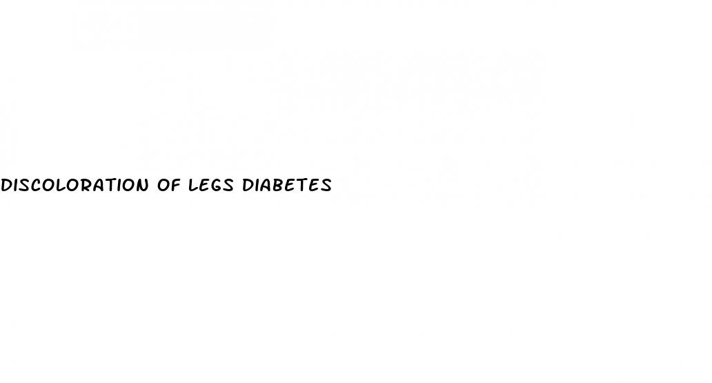 discoloration of legs diabetes