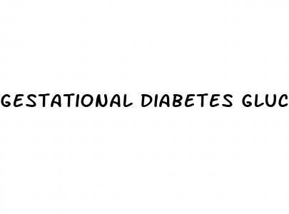 gestational diabetes glucose goals