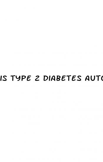 is type 2 diabetes autoimmune