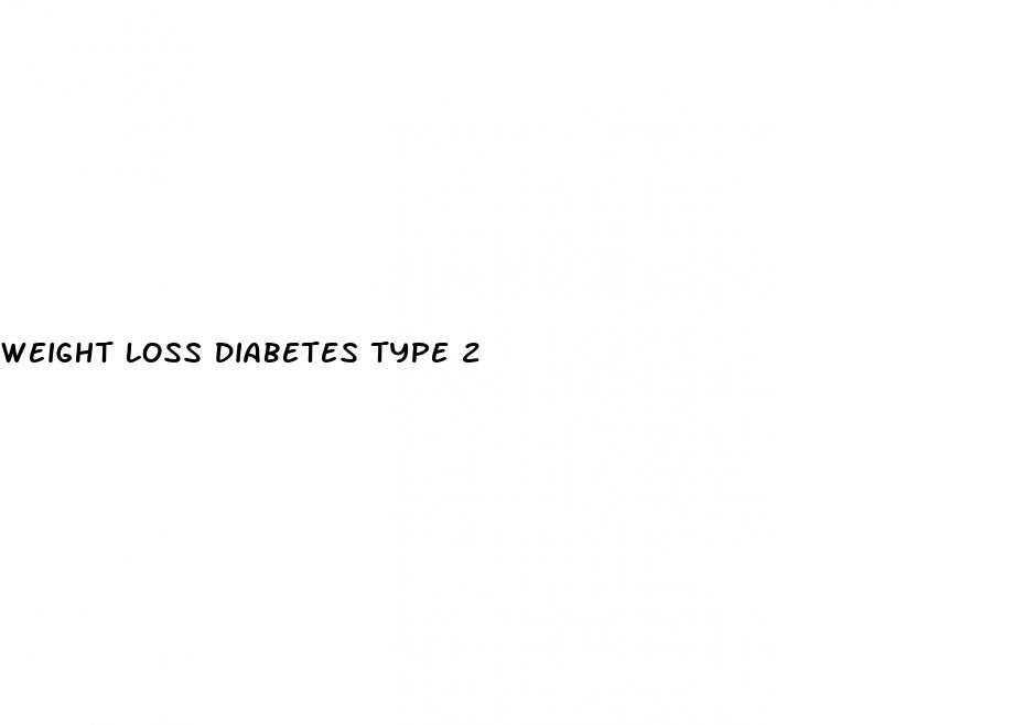 weight loss diabetes type 2