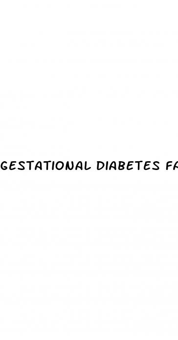 gestational diabetes fasting blood sugar