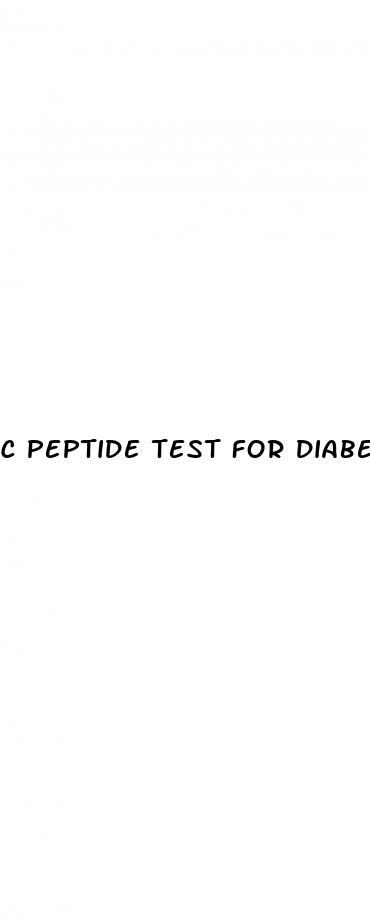 c peptide test for diabetes