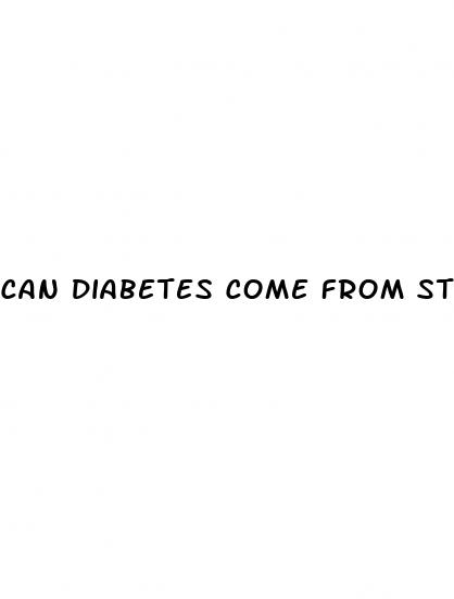can diabetes come from stress