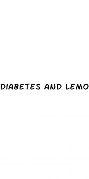diabetes and lemon water