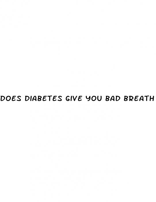 does diabetes give you bad breath