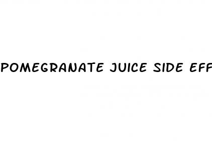 pomegranate juice side effects diabetes