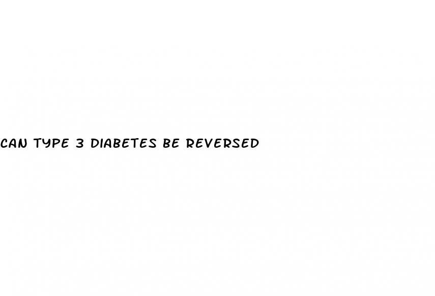 can type 3 diabetes be reversed