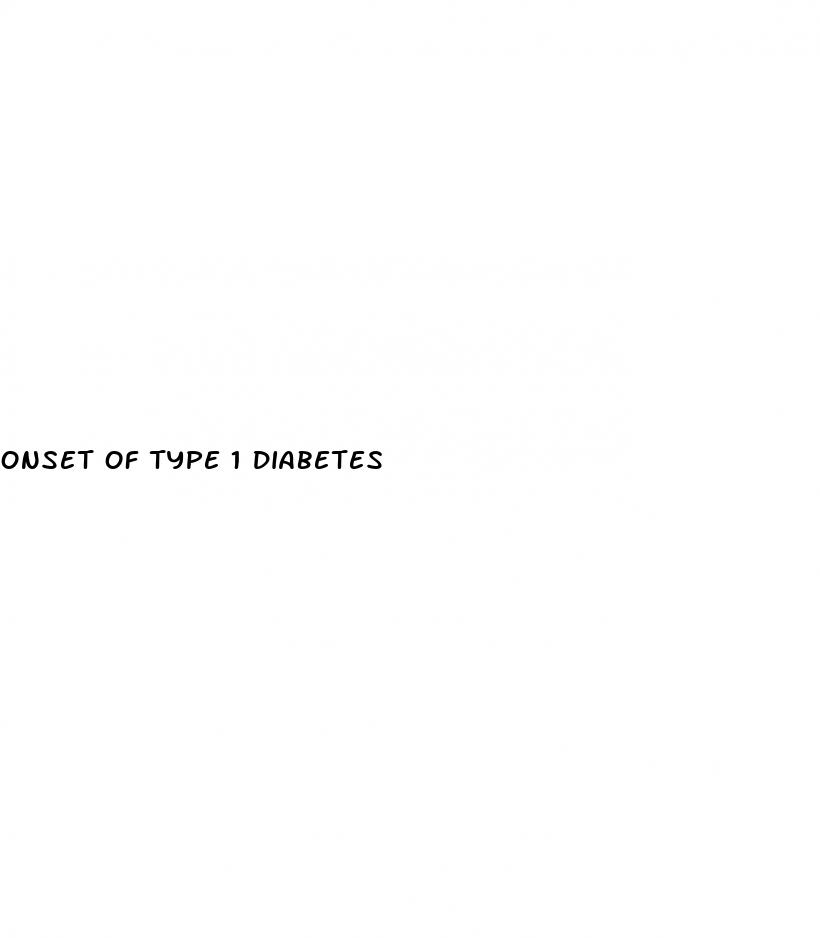 onset of type 1 diabetes