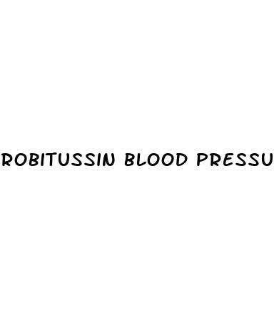 robitussin blood pressure