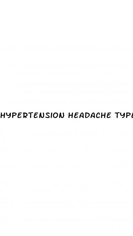 hypertension headache types