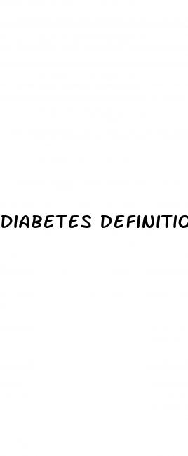 diabetes definition medical