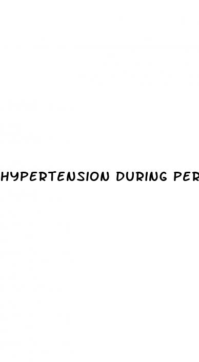 hypertension during period
