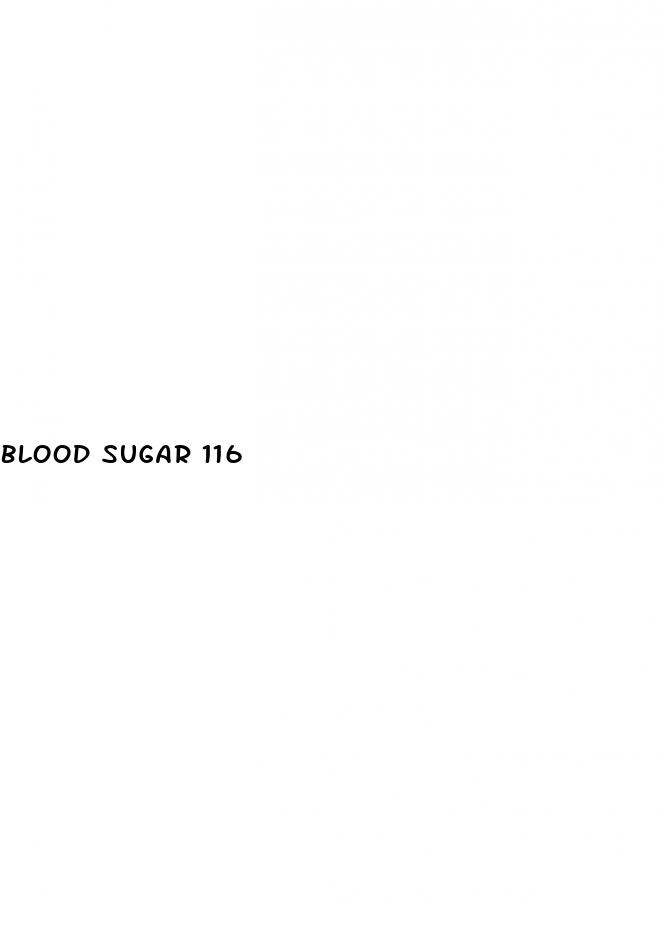 blood sugar 116