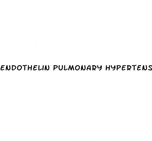 endothelin pulmonary hypertension