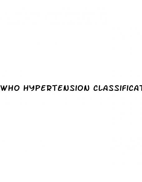 who hypertension classification
