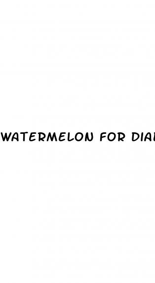 watermelon for diabetes