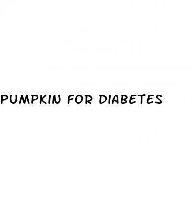 pumpkin for diabetes