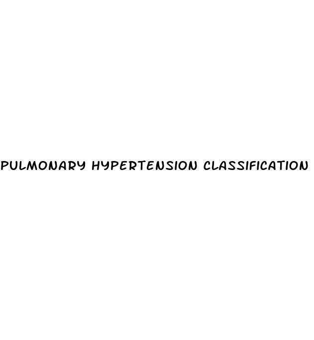 pulmonary hypertension classification