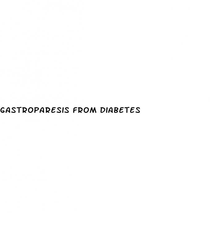 gastroparesis from diabetes